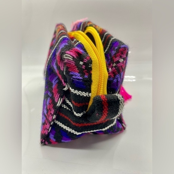 Mexican Cosmetic Bag Makeup Bag Pom Poms - Picture 7 of 8